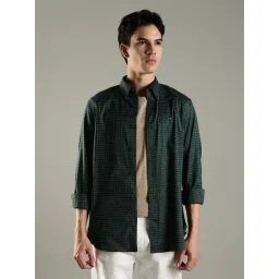 Tommy Hilfiger Green Cotton Regular Fit Printed Shirt-picture-22