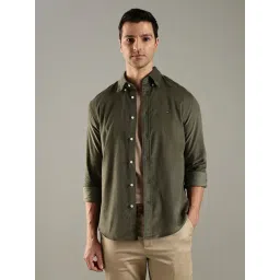 Tommy Hilfiger Green Cotton Regular Fit Shirt-picture-32