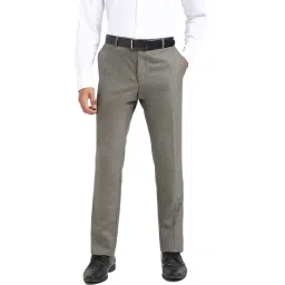 TOMMY HILFIGER Green Polyester Regular Fit Solid Trousers-picture-41