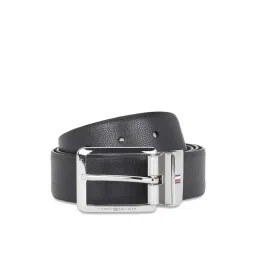 Tommy Hilfiger Grenaa Black & Tan Leather Reversible Belt for Men-picture-30