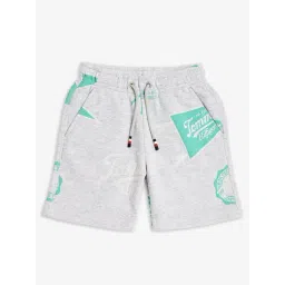 TOMMY HILFIGER Grey Boys Relaxed Fit Graphic Mid Rise Shorts-picture-39