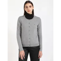 Tommy Hilfiger Grey Cotton Regular Fit Cardigan-picture-38