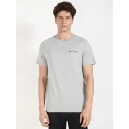 Tommy Hilfiger Grey Cotton Regular Fit T-Shirt-picture-31