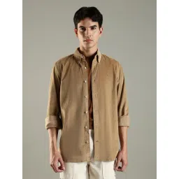 Tommy Hilfiger Khaki Cotton Regular Fit Shirt-picture-35