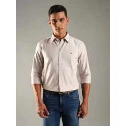 Tommy Hilfiger Khaki Cotton Regular Fit Shirt-picture-25