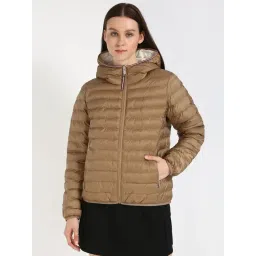 TOMMY HILFIGER Khaki Polyester Solid Full Sleeves Jacket-picture-39