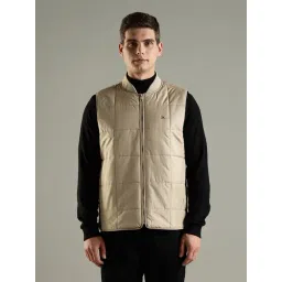TOMMY HILFIGER Khaki Quilted Regular Fit Polyester Jacket-picture-17