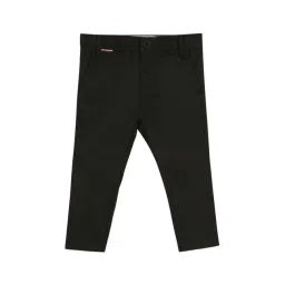 Tommy Hilfiger Kids Black Cotton Regular Fit Trousers-picture-37