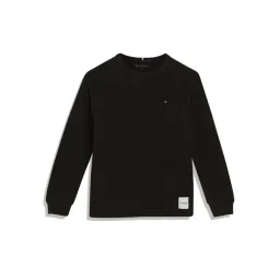 Tommy Hilfiger Kids Black Solid Full Sleeves T-Shirt-picture-24