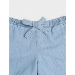 Tommy Hilfiger Kids Blue Cotton Regular Fit Shorts image 3