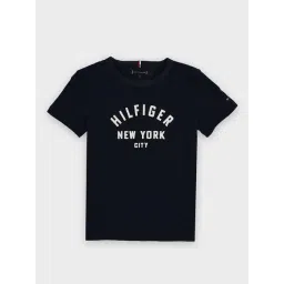 Tommy Hilfiger Kids Blue Logo Regular Fit T-Shirt-picture-10