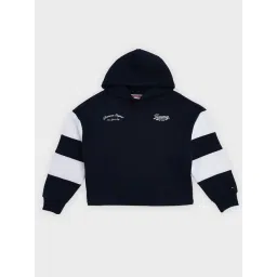 Tommy Hilfiger Kids Blue Logo Relaxed Fit Hoodie-picture-36