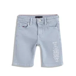 Tommy Hilfiger Kids Blue Printed Regular Fit Shorts-picture-15