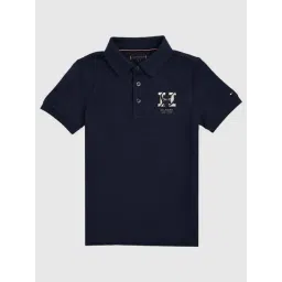 Tommy Hilfiger Kids Blue Regular Fit Polo T-Shirt-picture-35