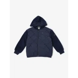Tommy Hilfiger Kids Blue Relaxed Quilted Hooded Jacket-picture-45