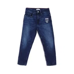 Tommy Hilfiger Kids Blue Solid Jeans-picture-37