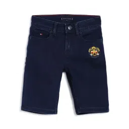 Tommy Hilfiger Kids Blue Solid Shorts-picture-23