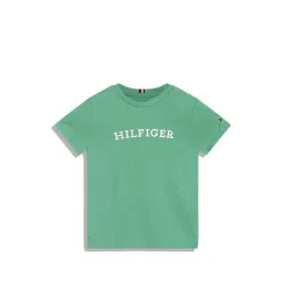 Tommy Hilfiger Kids Coastal Green Cotton Printed T-Shirt-picture-19