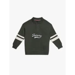 Tommy Hilfiger Kids Green Cotton Relaxed Fit Printed Polo T-Shirt-picture-39