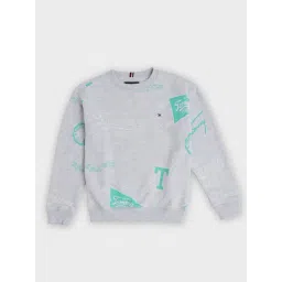 TOMMY HILFIGER Kids Grey Relaxed Fit Sweatshirt-picture-12