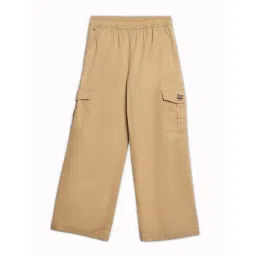 Tommy Hilfiger Kids Khaki Cotton Wide Leg Fit Cargos-picture-28