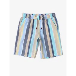 Tommy Hilfiger Kids Multicolor Cotton Regular Fit Striped Shorts-picture-43