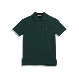 Tommy Hilfiger Kids Ornamental Green Regular Fit Polo T-Shirt-picture-25