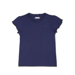 Tommy Hilfiger Kids Pilot Blue Cotton Regular Fit T-Shirt-picture-38