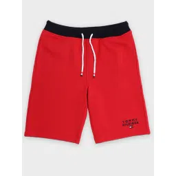 Tommy Hilfiger Kids Red Regular Fit Shorts-picture-25