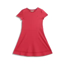 Tommy Hilfiger Kids Red Solid Dress-picture-33