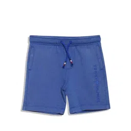 Tommy Hilfiger Kids Ultra Blue Cotton Regular Fit Shorts-picture-13