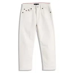 Tommy Hilfiger Kids White Relaxed Fit Jeans-picture-12