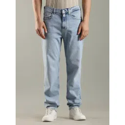 Tommy Hilfiger Light Blue Cotton Regular Fit Jeans-picture-29