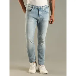 Tommy Hilfiger Light Blue Cotton Slim Fit Jeans-picture-40