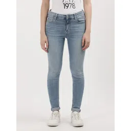 TOMMY HILFIGER Light Blue Cotton Slim Fit Mid Rise Jeans-picture-27