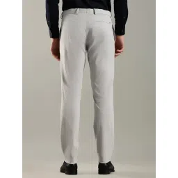 Tommy Hilfiger Light Grey Cotton Regular Fit Trousers image 2