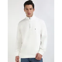 Tommy Hilfiger Men BILL Solid Mock Collar Sweatshirt-picture-29