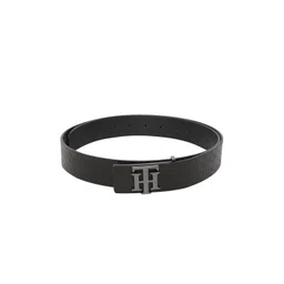 Tommy Hilfiger Men Black Leather Printed Belt-picture-20
