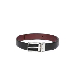 Tommy Hilfiger Men Black Textured Reversible Leather Formal Belt-picture-36