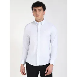 Tommy Hilfiger Men Button-Down Collar Geometric Printed Cotton Casual Shirt-picture-22