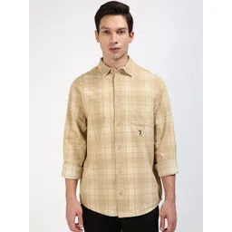 Tommy Hilfiger Men Classic Spread Collar Tartan Checked Cotton Casual Shirt-picture-13