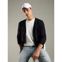 Tommy Hilfiger Men Front-Open Cotton Sweaters-picture-12