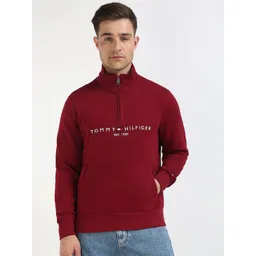 Tommy Hilfiger Men High Neck Pure Cotton Sweatshirt-picture-18
