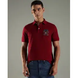 tommy hilfiger Men Logo Badge Regular Fit Polo T-Shirt-picture-42