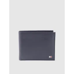 Tommy Hilfiger Men Navy Blue Leather Solid Two Fold Wallet with Detachable Flap-image-26