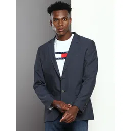 Tommy Hilfiger Men Notched Lapel Single-Breasted Casual Blazer-picture-35
