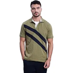 Tommy Hilfiger Men Olive Striped Tshirts-picture-13