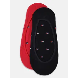 Tommy Hilfiger Men Pack Of 2 Patterned Cotton Shoe Liners Socks-picture-20