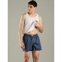 Tommy Hilfiger Men Printed Organic Cotton Mid-Rise Boxers-picture-37