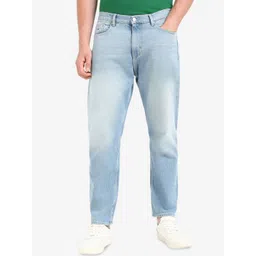 Tommy Hilfiger Men Pure Cotton Relaxed Fit Low Distress Heavy Fade Jeans-picture-13